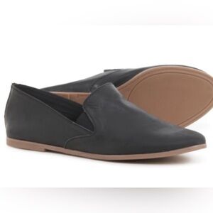 Lucky Brand Black Charsa 2 Leather Flats 8.5